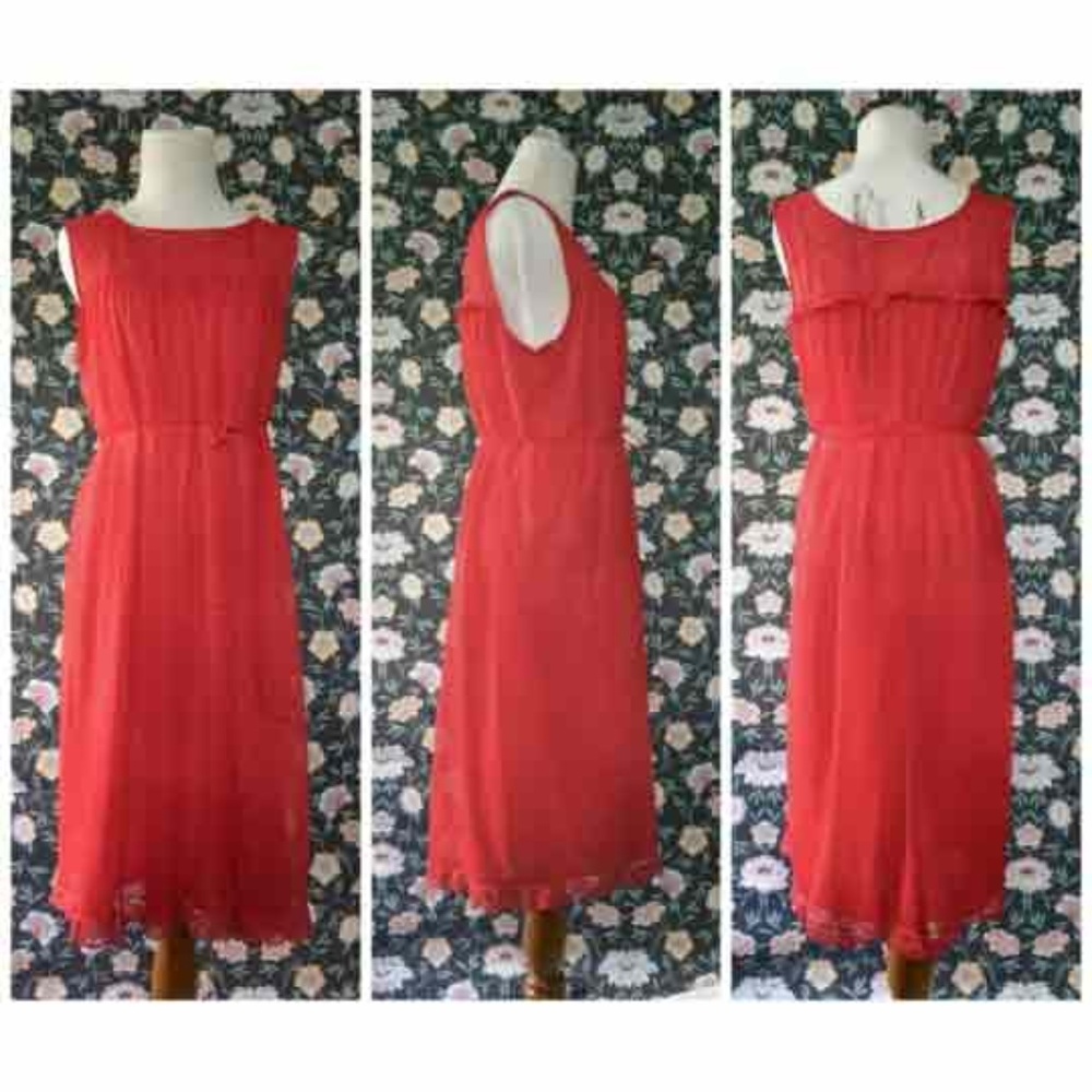 Vintage 60s Munsingwear Red Baby Doll Nightie